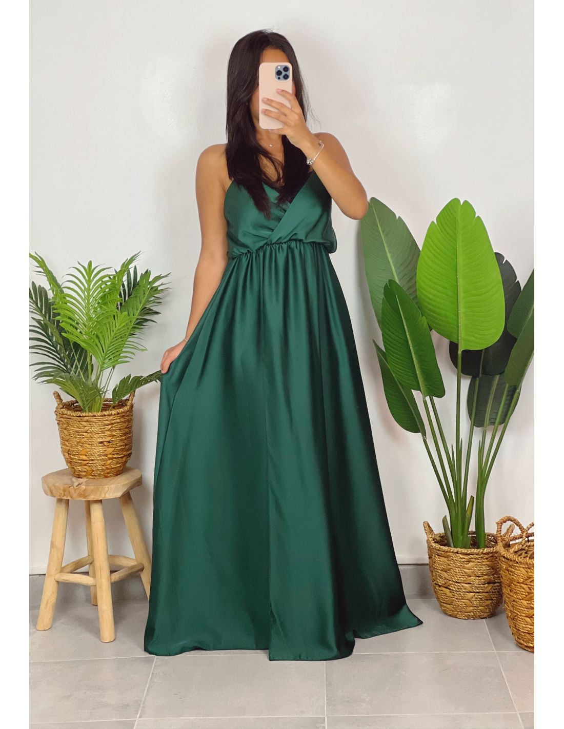 Robe Princess vert foncé